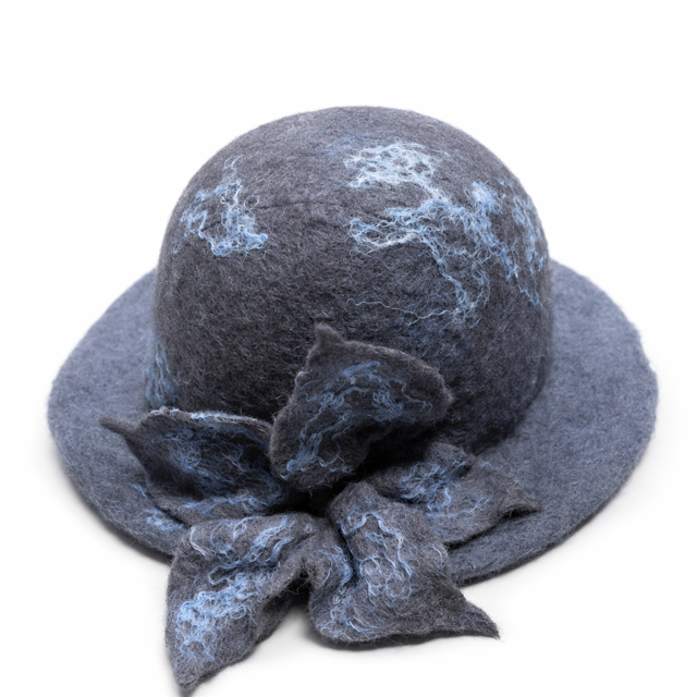 Keçe Şapka Gri