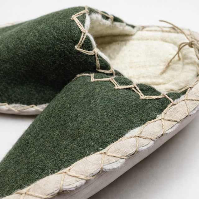 Kank Serisi Keçe Terlik Haki 42-43